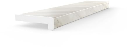 Seiletech.de - Davanzale per finestra in PVC, 20 cm x 110 cm, marmo, per interni, davanzale per interni, al metro, per soggiorno, decorazione, in plastica