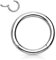 Treuheld® | Segmentring-Clicker aus Chirurgenstahl | Silber | Größe: 5.0mm x 16mm