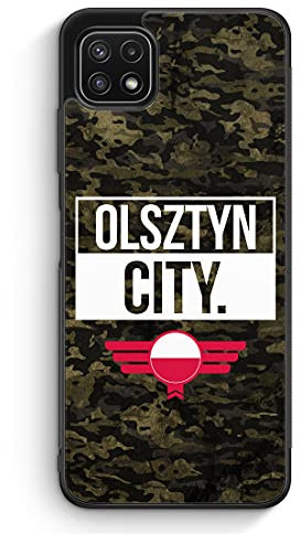 Olsztyn City Camouflage Polen - Silikon Hülle für Samsung Galaxy A03 - Motiv Design Polnisch Poland Polska Allenstein - Cover Handyhülle Schutzhülle Case Schale