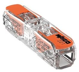 Wago - 221-2411 - Connecteur de passage avec levier pour tous les types de conducteurs, maximum 4 mm² (25 pièces)