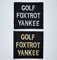 Golf Foxtrot Yankee Set Clothing Jacket Shirt Badge Iron on Sew on Embroidered Patch