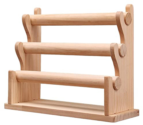LOVIVER Porte-Bracelet en Bois Collier Cintre Montre-Bracelet Support détachable Durable Bandeau Bandeau Organisation Montre présentoir pour vitrine
