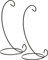 VBS 2er-Pack Ornamentständer Metall 10,5x23cm Präsentationsständer Hängeständer Glaskugel