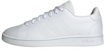 adidas Herren Advantage Base Court Lifestyle Shoes Schuhe, Cloud White/Cloud White/Pulse Lime, 45 1/3 EU