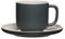 Ritzenhoff & Breker Jasper Kaffeetasse mit Untertasse, Grau, 240 ml, Kaffeegeschirr mit Soft-Touch-Haptik & Mattglasur, Spülmaschinengeeignet
