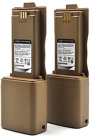 ROWSHEP BL-152 Li-Ion-Akku, 3,7 V, 12000 mAh, Ersatz für Baofeng AR-152 Walkie-Talkie mit USB-Ladekabel, Gelb, 2 Stück