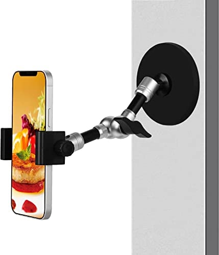 Magnetische Handy Halterung, 18cm klappbarer Halter für Golfwagen, Traktor, Mechaniker, Auto, LKW, Boot, Gabelstapler, Fitnessstudio, kompatibel mit iPhone, Samsung-Handys