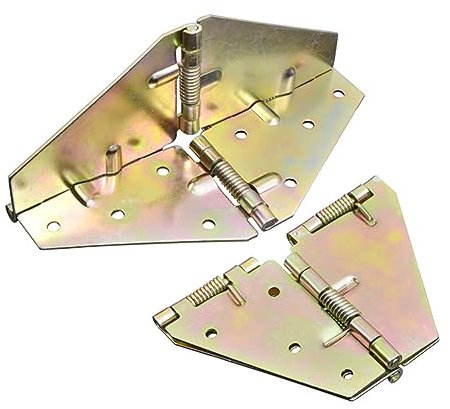 Dining Table Flap Hinge, Folding Dining Table Leafs Support Hinge Heavy Duty Spring Loaded Hinges for A Variety of Furniture Pieces Shelves Cabinets Bar Counters with Screws, 151x1.5x61mm 2 Pack
