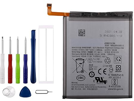 Vvsialeek, batteria di ricambio di alta qualità, compatibile con Samsung Galaxy S20 FE SM-G780F Galaxy S20 FE 5G SM-G781B, Galaxy A52 SM-A525F, Galaxy A52 5G SM-A526B con kit di strumenti gratuito.