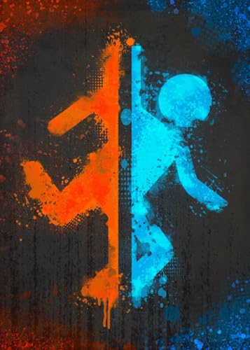 Displate Portal Metallposter - Zimmer Plakat Wandbilder Deko - In Out Poster 32x45cm