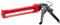 2x doitBau Kartuschenpistole 310ml Profi Skelett langer Hebel rot Kartuschenpresse Dicht- & Klebstoff-Kartuschen Silikonspritze Dosierpistole Sechskantvorschub Silikon Montagekleber Silikonpistole