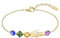 Lacoste Ohrstecker, Gliederarmband oder Gliederhalskette für Damen Kollektion DEVA aus Geldgoldfarb, Bracelet