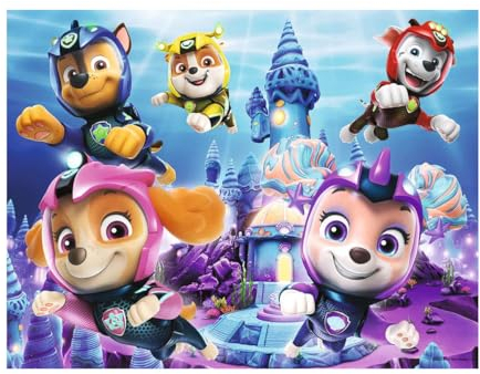 Nathan Kinderpuzzle, 30 Teile, Unterwassermission, Paw Patrol, Mädchen oder Jungen ab 4 Jahren, hochwertiges Puzzle, Dicker und robuster Karton, Paw Patrol, 86214