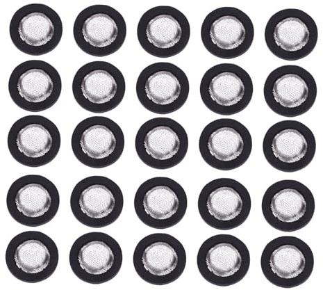 TOPPERFUN 40pièces Joint Caoutchouc Rondelle Avec Filtre Inoxydable Convexe Pour Pommeau De Douche Étanchéité Pour Tuyau Arrivée Eau Machine à Laver Et Robinet Douche