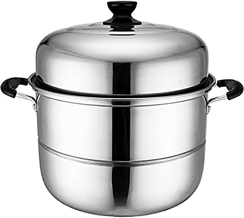 Dampfgarer/Suppentopf, Edelstahl, Extra Dick, Extra Hoch, Dampfgarer, Großer Dampfgarer, Extra Hoch, Extra Groß (38 cm)