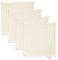 vidaXL Garten Sitzkissen 4 STK., Stuhlkissen mit Schaumstoff, Stuhlauflage für Gärten Terrasse Wohnzimmer, Sitzauflage, Creme Quadratisch Polyester