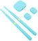 Baguettes de Batterie à Air, Batterie électronique Virtuelle Portable avec Pédales, Baguettes électriques à Détection de Mouvement, pour Adultes, Tout-Petits (Cyan)