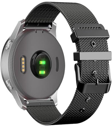 Métal Bracelets pour Garmin Vivoactive 5 Bracelet de Montre, Milanais Maille Femme et Homme avec Fermoir Réglable en Acier Inoxydable Bande de Rechange Compatible avec Garmin Vivoactive 5 Sangle (4)