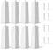 HOHOVYVY Pack of 8 aluminium trim corners, smooth metal cladding plates, decorative nails