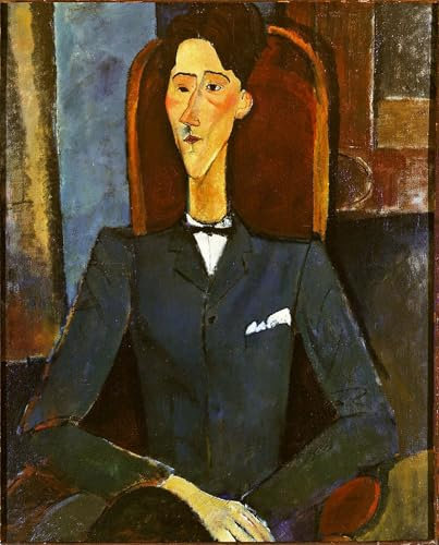 RZHRHJES Kunstwerk Bilder Leinwand Kunst Gemälde Leinwand Malerei Poster Jean cocteau gemälde von amedeo modigliani Wandbild für Heimdekoration 60x90cm