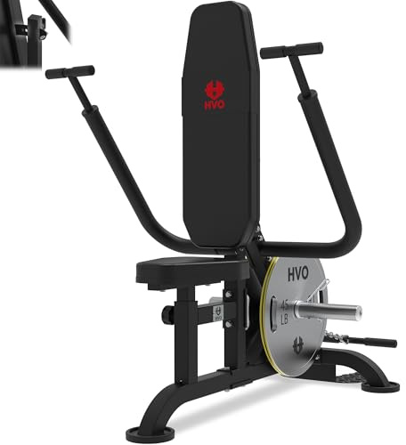HVO Trizeps Trainingsgeräte für Zuhause: Sitzend Trizepsmaschine Dipmaschine Trizeps Bizeps Maschine im Sitzen mit verstellbare Rückenlehne Seated Tricep Dip Machine Schwarz