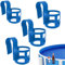 Porte-Boissons de la Piscine 4pcs Pas de Porte-gobelet Portable pour Le déversement pour Une Utilisation au Bord la Piscine, s'adapte à des Rails supérieurs 2 Pouces, à des Accessoires