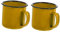 CLISPEED 2 Piezas copa de vino retro tazas de café planchar Amarillo