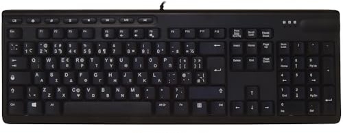 Shortboard Greek/UK Keyboard Black