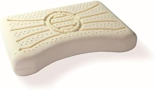 Gebroeders Jonk – Nature Low – Nackenstützkissen aus 100% Naturlatex – Kopfkissen für Seitenschläfer & Rückenlage – Therapiekissen gegen Nackenschmerzen & Nackenverspannung – Schlafkissen Bett