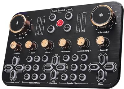 Mesa Mezclas, Micrófono profesional de 48V, tarjeta de sonido en vivo DJ16, mezclador de Audio de transmisión en vivo for teléfono móvil, equipo de canto K600