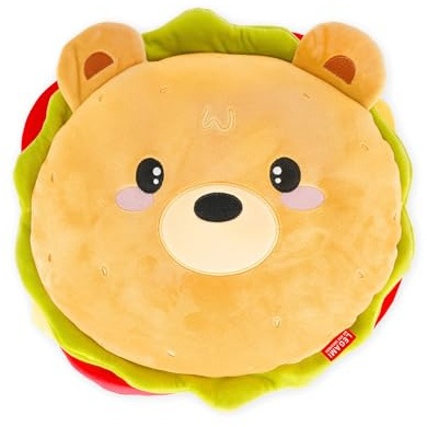 LEGAMI - Kissen Super Soft! Hamburger Thema, Super weich, Geschenkidee, 39x36 cm