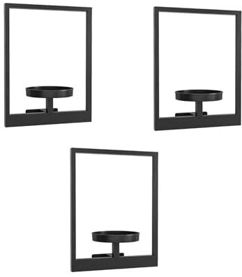 kokdid Multifunktionales Wandregal aus Eisen für Balkon, hängende Pflanze, vertikale Gartenarbeit, dekorative Aufbewahrung, Innen- und Außenbereich, 3 Stück, platzsparendes Wand-Pflanzenregal