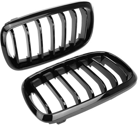IPEVMLZ Hochglanz Schwarz Auto Frontniere Grill Einzellinie Für X5 F15 X6 F16 X5M F85 X6M F86 2014-2017