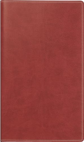 rido/idé 7045424707 Taschenkalender Mod. Miniplaner d 15 2027 A6, Kunstleder, rotbraun