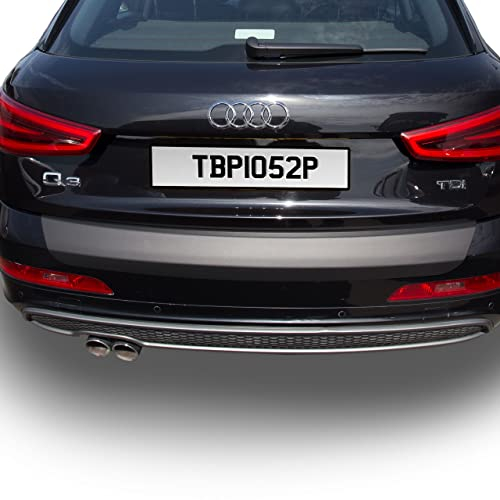 Travall Stoßstangenschutz Kompatibel mit Audi Q3 (2011-2018) - Ladekantenschutz Fahrzeugspezifischer Schwarzer Stoßstangenschutz aus Kunststoff