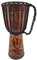 20cm Djembe Bongo Drum Trommel für kleine Kinder Handarbeit Afrika Schnitzerei (Klein Kinder 2-3 Jahre)
