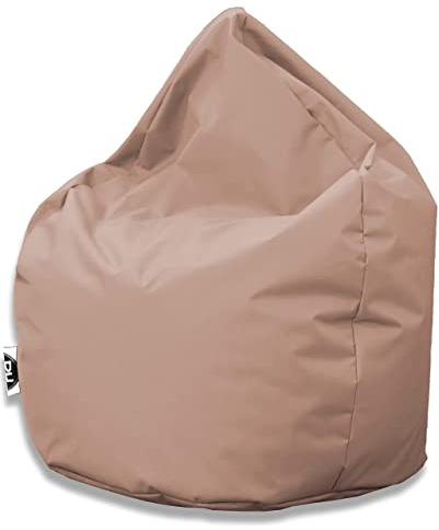 PATCH HOME Patchhome Sitzsack Tropfenform - Beige für In & Outdoor XL 300 Liter - mit Styropor Füllung in 25 versch. Farben und 3 Größen