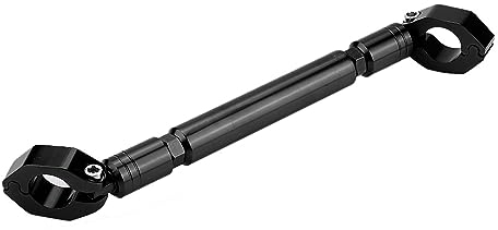 Aramox Motorrad Balance-Stange, 22 mm Universal-Querstange aus Aluminiumlegierung, Motorradlenker, Hebelzubehör Verstärkung (Schwarz)