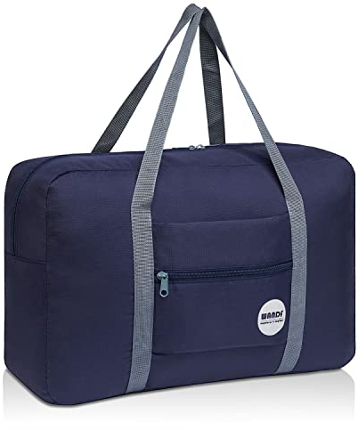 Cabin Bag 45x32x16 for Easyjet Airlines Underseat Travel Bag Holdall Bag Carry on Hand Luggage Weekend Bag for Women and Men (Dark Blue 25L)