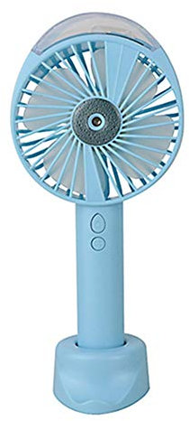Egurs Mini ventilateur manuel, bleu