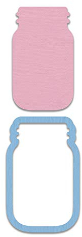 Sizzix 664890 Framelits Stanzschablone Glasset 2er Pack Cutting Dies, Kunststoff, Multicolore, Einheitsgröße