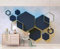 Géométrique hexagone mosaïque mosaïque papier peint 3D Non-tissé papier peint moderne mur photos décorati Papier Peint 3D Salle de séjour Chambre à coucher Salle de séjour Mural enfant-150cm×105cm