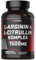 L Arginine and L Citrulline 1500mg Capsules | 120 Count | Amino Acids | Supplements for Men and Women | Suitable for Vegans & Vegeterians | by Horbaach