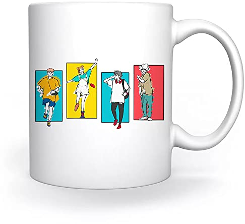 Jujutsu Kaisen Ed Squadra Tazza Bianca Per il Caffè Tè Cappuccino Cacao Mug White Coffee Tea