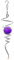 Morobor Drehbares Windspiel, Kristallkugel-Dekoration, Motor-Innen- und Außendekoration, Spiralschwanz, drehbarer Haken, 27,9 cm, Violett