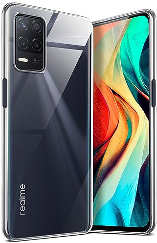 moex Aero Case für Realme 8 5G Hülle Durchsichtig, Silikon Handyhülle Transparent, Clear Case Ultra Slim, Backcover Schutzhülle Dünn, Silikonhülle Minimalistisch, Klar