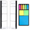 2PCS Multifunction Clear Computer Monitor Memo Boards （Left & Right） Acrylic Screen Message Side Panel Phone Holder Message Reminder for Office Desktop with Sticky Notes