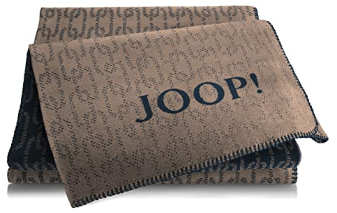 Joop! Wohndecken Chains karamell-Marine 150x200 cm