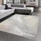 CARPETIA Moderner Wohnzimmer Designerteppich mit Palmenzweigen | pflegeleicht | grau Gold, 160 x 230 cm