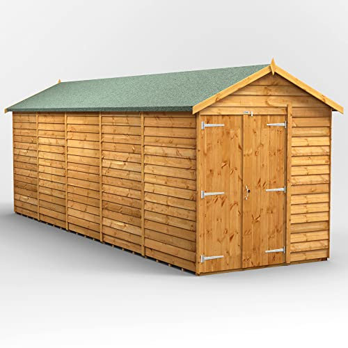 POWER Holzschuppen, 50,8 x 15,2 cm, überlappend, Fensterlos, Holzhaus, 20 x 6 cm
